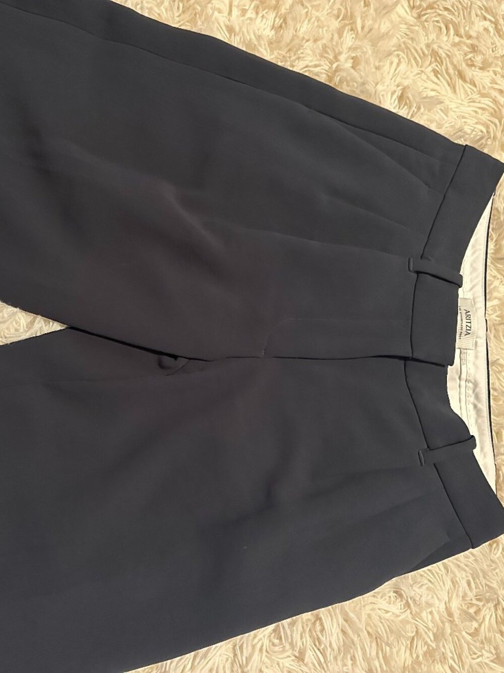 Aritiza Effortless lo rise Dark night navy trousers